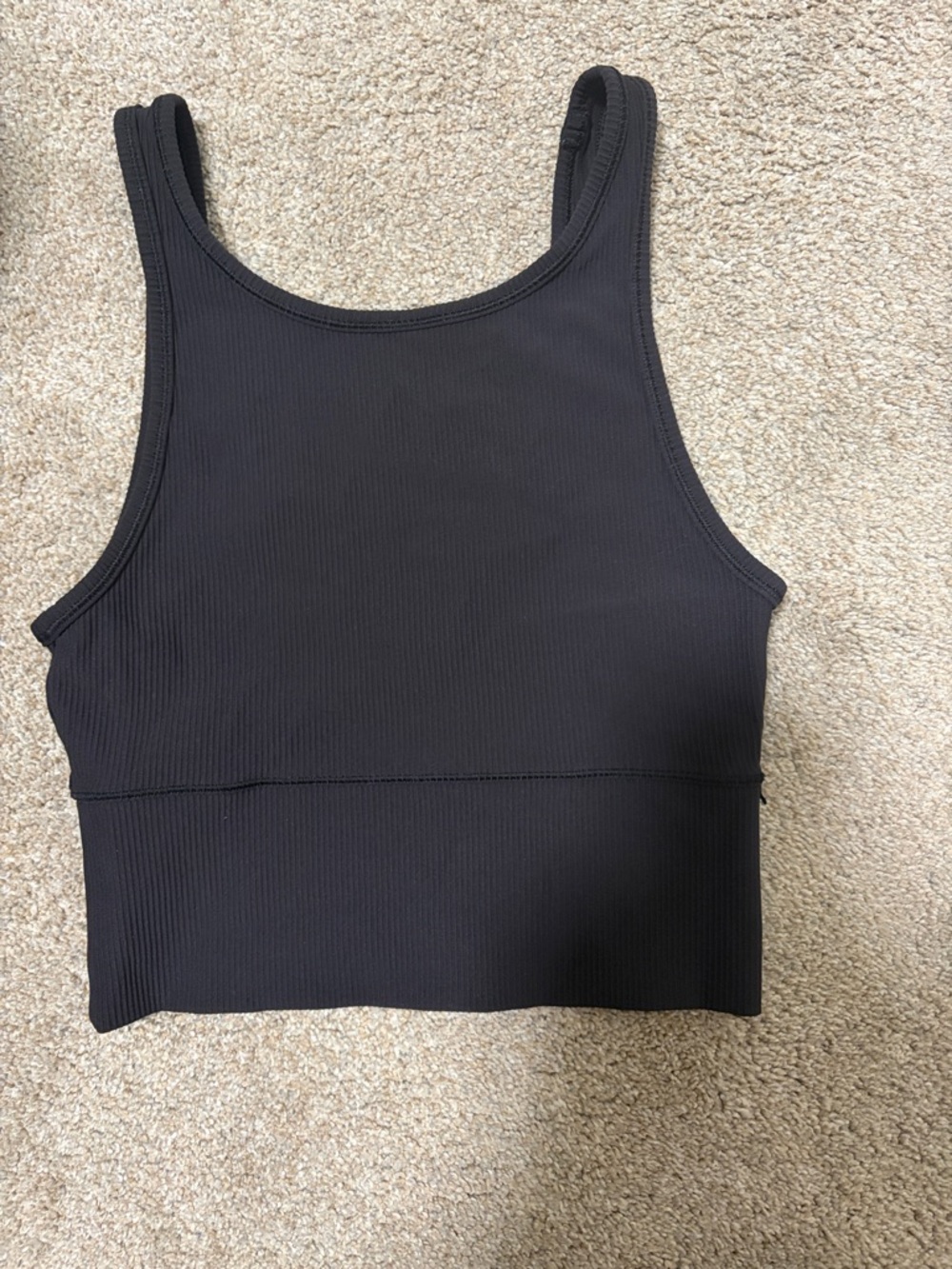 Women’s lululemon cropped Power Pivot Ribbed Reversible tank